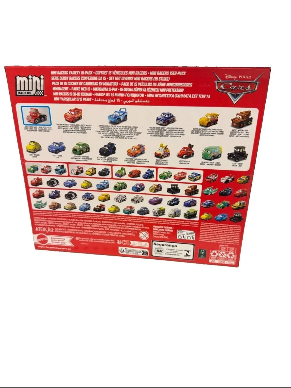 Disney Pixar Cars Mini Racers Variety 15-Pack - Multicolor